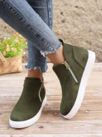 Zapatos informales de cabeza redonda para mujer, Calzado cómodo de fondo plano, a la moda, primavera y otoño, novedad - details 3