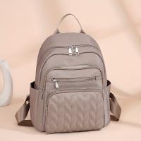 Mochila Vintage Gran Capacidad para Mujer - Bolso Casual de Nylon Ligero, Correas Ajustables, Cierre de Cremallera - details 3