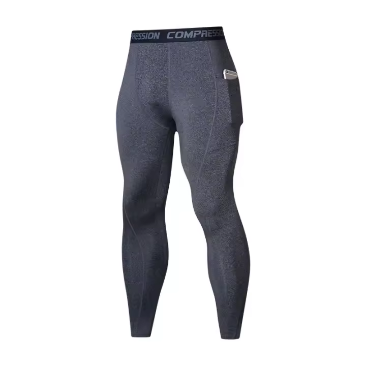 Leggings de Compresión con Bolsillo para Hombres Ropa Deportiva al Aire Libre para Fitness, Baloncesto, Jogging Ropa de Ciclismo - 1