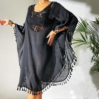 Vestido playero de talla grande para mujer, suave, de ganchillo, falda envolvente para bikini, para trajes de baño, tallas extendidas, elementos esenciales para vacaciones - details 27