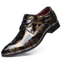 Zapatos Oxford con Patrón Floral para Hombres, calzado Formal con Cordones, Planos, Fiesta de Negocios - details 8
