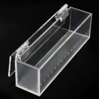 Caja transparente para ver peces, Mini pecera acrílica con tapa y escala, tanques de cría de peces rectangulares, caracoles - details 8