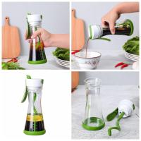 Batidora de contenedor de jugo, Botella Mezcladora de aderezo de ensalada a prueba de fugas con escala, agitador de aderezo de ensalada, taza mezcladora Manual - details 1