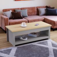 Diseños Arlington-Mesa de café, Madera de ingeniería, Gris, H 40,5 x W 105 x D 47 Cm - details 1