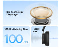 Baseus Auriculares Inalámbricos Bowie H1i Sonido Hi-Res, Cancelación de Ruido, Longitud de Escucha de 100 Hrs, Control de Volumen, Transmisión Inalámbrica Bluetooth 5.3 - details 2