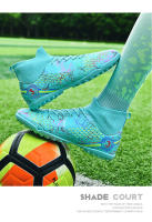 Zapatos de fútbol profesionales FG/TF para adultos, botas de fútbol de Punta larga antideslizantes, tacos altos de tobillo para niños pequeños, zapatillas de fútbol de hierba - details 30