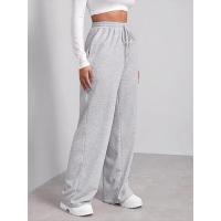 Pantalones de cintura alta y pierna ancha para mujer, pantalones holgados de calidad con cordón, primavera y otoño - details 1