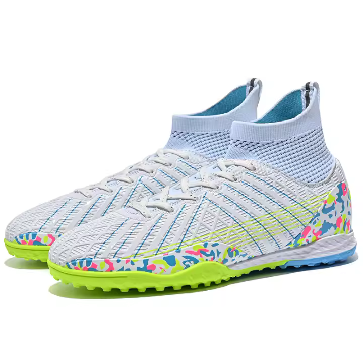 Zapatos de fútbol de caña alta para hombres y mujeres TF uñas rotas AG uñas largas césped deportes - 1