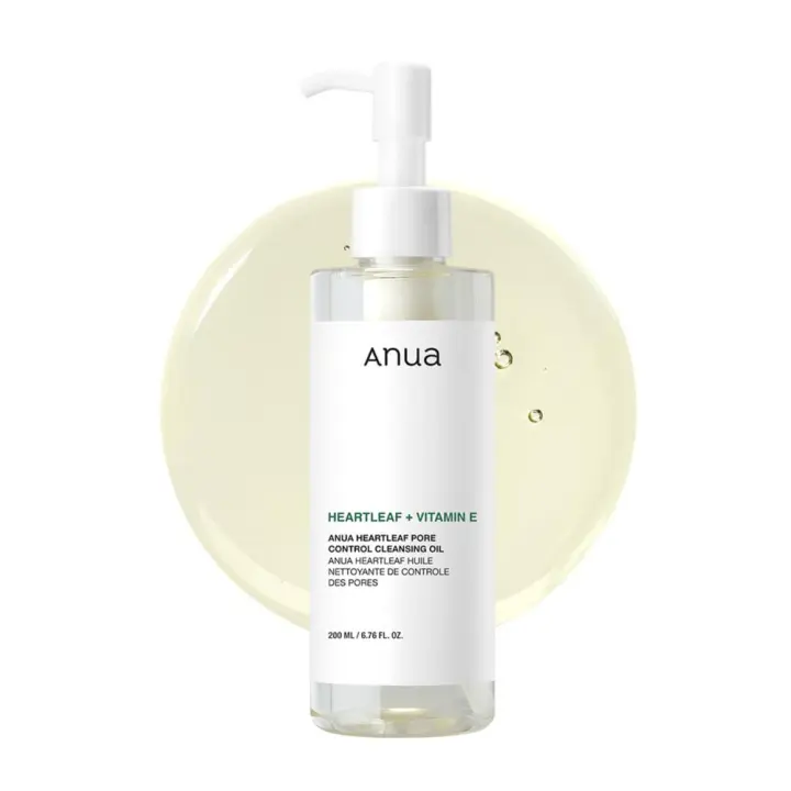 Aceite de Limpieza de Poros Anua Heartleaf Removedor de Puntos Negros para Belleza Coreana 200ml - 1