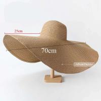 Sombreros anchos grandes de verano para mujer, sombrilla de gran tamaño, sombrero de playa con protección UV para mujer de paja de viaje - details 5