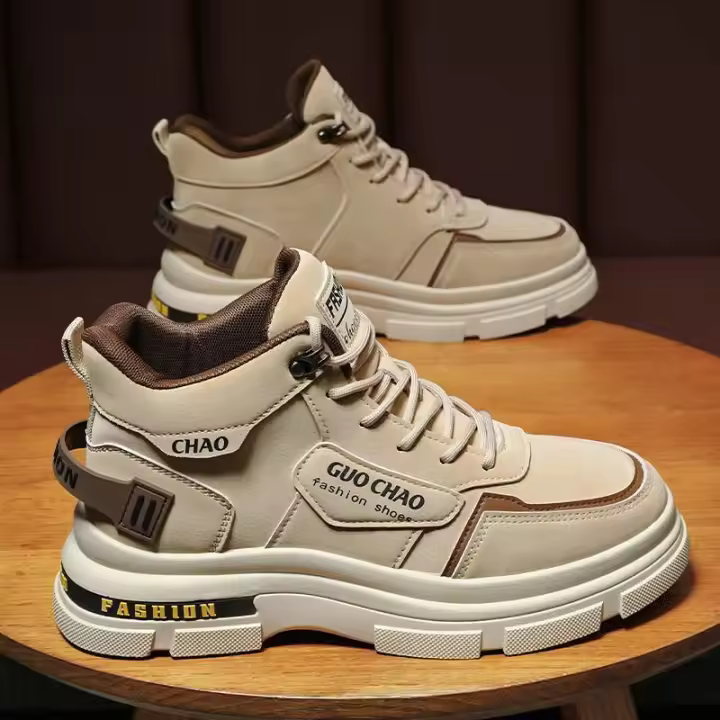 🧡 🧡 🧡 Seguro de trabajo zapatos de los hombres primavera sitio de construcción trabajo antideslizante trabajo resistente al desgaste impermeable deportes al aire libre montañismo herramientas Martin marea zapatos - 1