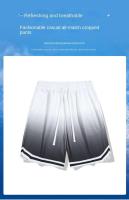 Pantalones cortos de playa graduados para hombre, baloncesto, marca de moda de Hong Kong, estampado deportivo, primavera y verano, novedad - details 2