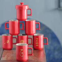 Taza maestra de cerámica de celebridades de Internet, juego de Kung Fu con orejas, tamaño, tazón de té, taza para beber en el hogar - details 14