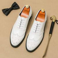 Diseño clásico, nivel de calidad, vestido de hombre para ocasiones formales, bodas, zapatos de piel de plena flor, talla grande 48 - details 1