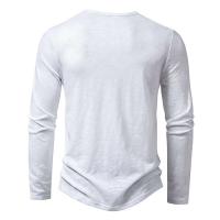 Camiseta 2025, polo Henry de algodón de bambú, camiseta de manga larga a la moda para hombre - details 9