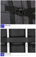 Mochila de Viaje USB 40L Expandible Resistente al Agua, Aprobada para Vuelos, Mochila Duradera para Hombres 17 Pulgadas - details 35