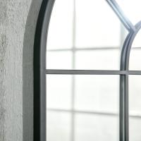 Espejo Decorativo de Pared 60x91 cm Espejo de Ventana de Metal para Salón Dormitorio Entrada Estilo Moderno Negro - details 7