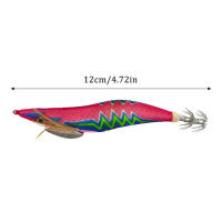 Anzuelo de calamar de camarón de madera luminoso, cebo duro, ojos 3D, acción de natación realista, adecuado para todo tipo de peces - details 6