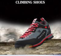 Zapatos de escalada impermeables a la moda para hombre, zapatillas deportivas informales con cordones anticolisión para exteriores - details 2