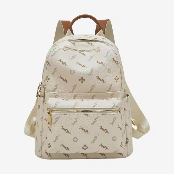 FOXER Mochila de viaje retro para mujer con firma de moda - 1