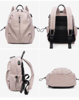 Mochilas al aire libre para mujer Mochila multifuncional para mujer con puerto de carga externo Mochila impermeable Bolsas de viaje para senderismo Preciosa moda Rosa - details 26