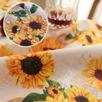 Primavera Suower mantel verano naranja ral lavable cocina mesa de comedor cubierta para pícnic al aire libre decoración del banquete de boda - details 4