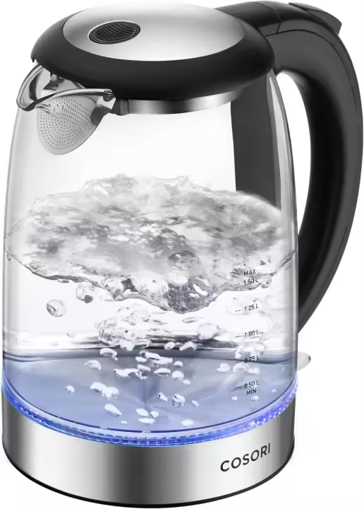Tetera Eléctrica de Vidrio Cocina y Comedor Calderas - 1
