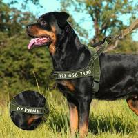 Arnés de nailon personalizado para perros, chaleco reflectante sin lágrimas para perros medianos y grandes, suministros de entrenamiento para pastor alemán - details 10