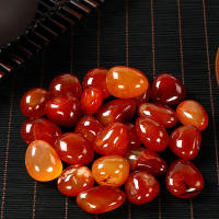 Piedra de caída pulida de ágata roja de cornalina Irregular Natural, cristales curativos de partículas grandes, decoración de pecera Mineral - details 0