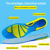 Plantilla de Gel ortopédica de silicona, soporte para el arco, antideslizante, suave, insertos para pies planos, Zapatos ortopédicos, suela para fascitis Plantar, Unisex - details 2
