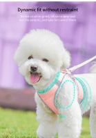 Arnés reflectante para perro y gato, conjunto de cuerda para el pecho, transpirable, ajustable, para perros pequeños y medianos - details 6