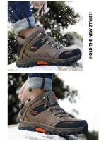 Zapatillas de Senderismo Invierno para Hombres Montaña Exterior Botas de Nieve a Prueba de Choques Deporte Casual Cálido Impermeable Marca RUNSUN DAILY - details 14