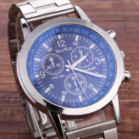 Reloj de Cuarzo para Hombres Reloj de Pulsera de Cuarzo Moda Acero Inoxidable Reloj de Cronógrafo de Lujo Casual Negocios - details 8