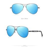 Gafas de sol de aleación polarizadas con gradiente para hombre y mujer, gafas de sol de piloto, gafas de sol con espejo - details 14