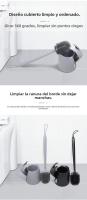 Venta Caliente Creativa Cepillo De Baño Conjunto De Silicona Sin Ángulo Muerto Pelo Suave Mango Largo Baño Cepillo De Limpieza - details 4