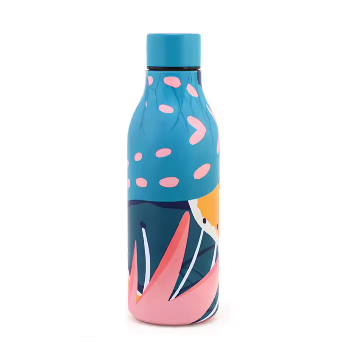 Botella de agua para deportes al aire libre de acero inoxidable con aislamiento de doble pared, Cola, cerveza, vino, 550ml - 1