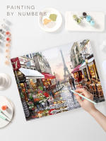 RUOPOTY-pintura por números, lienzo para pintar paisajes, regalo personalizado, 40x50cm - details 1