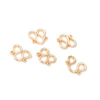 Cierre de latón color oro de 18K en forma de S y M para pulseras y collares, suministros para la fabricación de joyería, accesorios para bricolaje. - details 47
