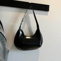 Bandolera de cuero de Pu de Color sólido, bolso Hobo de gran capacidad con forma de luna para mujer, bolso Hobo de estilo coreano para chica - details 11
