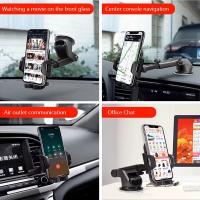 Nuevo soporte universal de ventosa para teléfono de coche, 360 °   Parabrisas salpicadero de coche, soporte de unidad móvil para teléfonos inteligentes - details 6