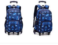 Mochila escolar con ruedas para niño, bolsa de libros para estudiantes, bolsa de escuela primaria, mochilas rodantes para niño de tres piezas - details 12