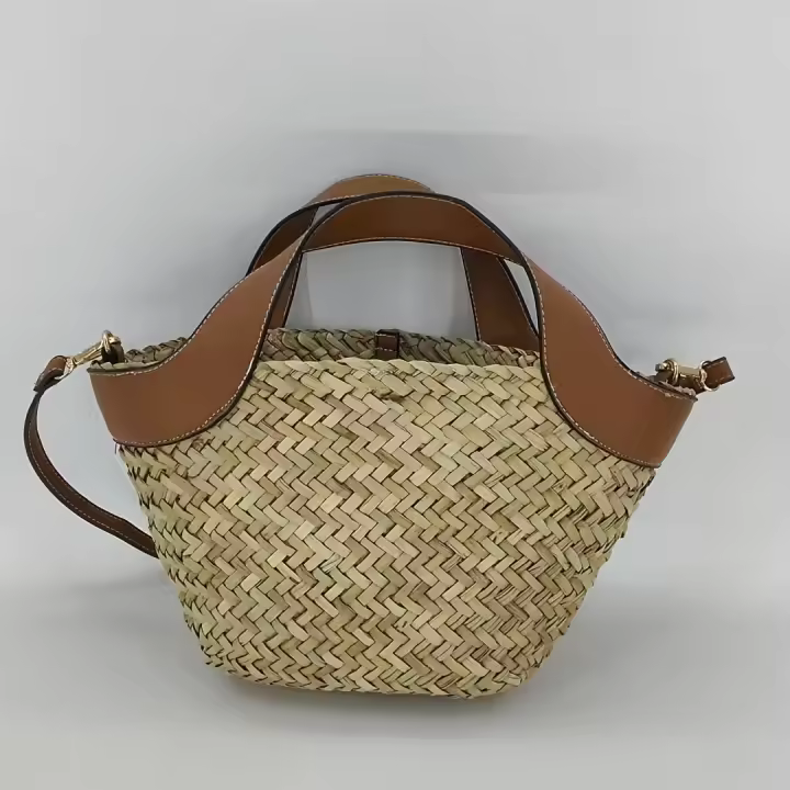 Bolso de Hombro Único de Lienzo Francesa Bolso de Playa Ligero de Moda Casual - 1