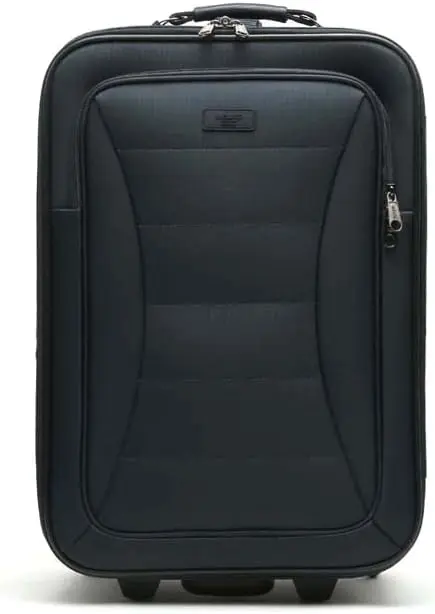 Maleta de Tela Mediana de Viaje Leslie Azul Unisex - Equipaje Blando semirrígido de 55L 67 X 42 X 23 cm de 4 Ruedas - 1