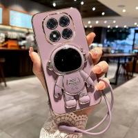 Funda de silicona linda Para Xiaomi Redmi Note 14 Pro Plus 5G, cubierta protectora con el astronauta de pie - details 2