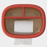 Caja de pañuelos con Base antideslizante, caja de almacenamiento de Control remoto para el hogar, caja de almacenamiento de escritorio de plástico para sala de estar - details 5