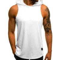 Moda Nueva para Hombres Motociclistas Camiseta sin Mangas con Capucha Joggers de Verano - details 2