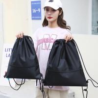 Mochila ligera con cordón para hombres y mujeres, Mochila deportiva para Fitness, mochila de ocio al aire libre, bolsa con cremallera - details 8