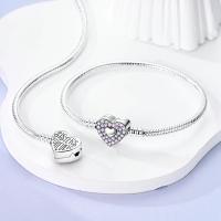 Pulsera de Plata Esterlina 925 Encanto de Mariposa Estrellas Luna Cadena de Seguridad - details 82