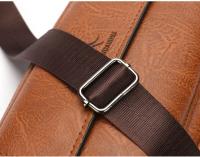 Bandolera de cuero impermeable para hombre, bolso de hombro clásico, de diseñador, de lujo - details 20