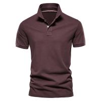 nuevos Polos de algodón para hombre, Polo clásico de Color sólido, Polo Social de negocios informal de alta calidad para hombre - details 2